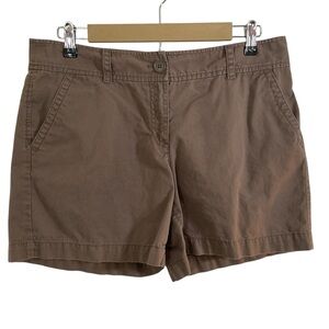 Loft Women’s Brownish Green Chino Short Shorts.  Size 10